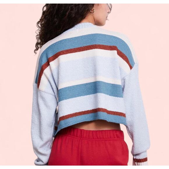 PacSun LA Hearts Marissa Striped Cozy Crew Neck Sweater NWOT Size M - Picture 2 of 7